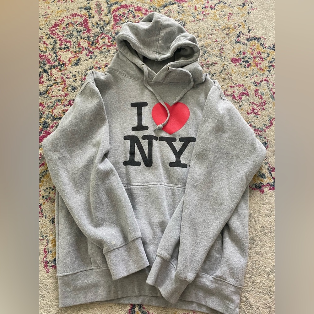 Grey I heart NY Hoodie